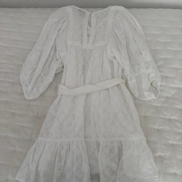 Cleobella Magdalena Mini Dress White - Size S - Picture 3 of 3